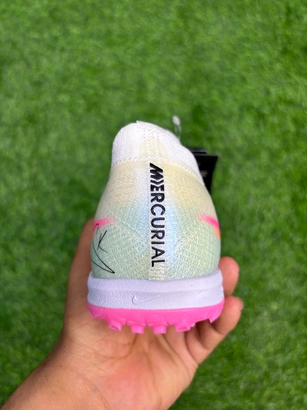 Mercurial Vapor 16 White Pink Mix AG/Turf With Lace - 7