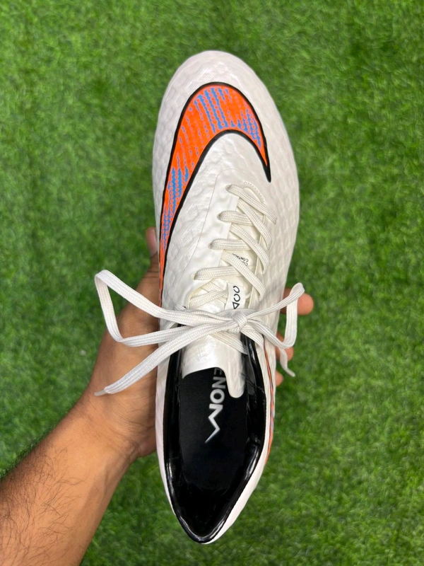 Hypervenom Phantom White Blue FG Low-top With Lace - 6