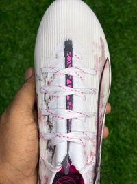 Ultra Ultimate White & Pink Low-Top FG With Lace - 7.5