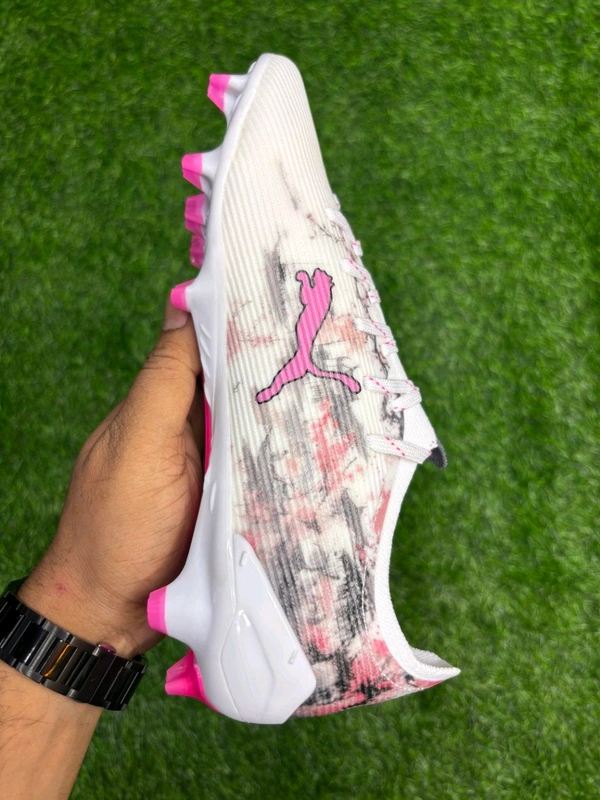 Ultra Ultimate White & Pink Low-Top FG With Lace - 9