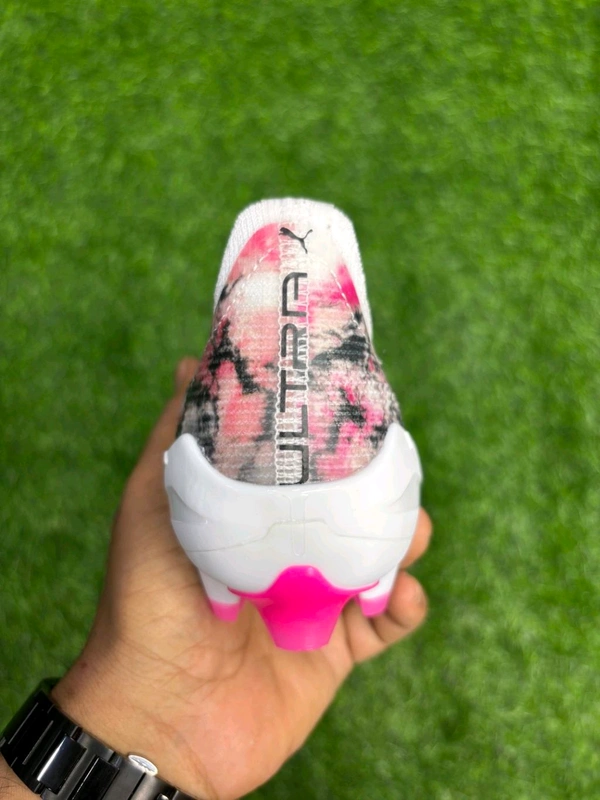 Ultra Ultimate White & Pink Low-Top FG With Lace - 9