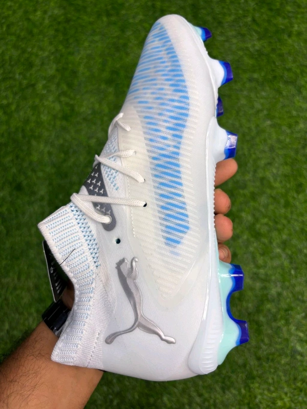 Future 8 Ultimate White Blue Colour Low-top With Lace - 9.5