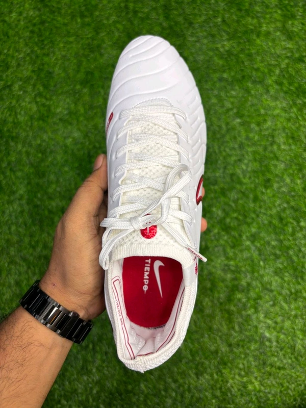 Tiempo Legend 10 Elite White Red Low-top FG With Lace - 7