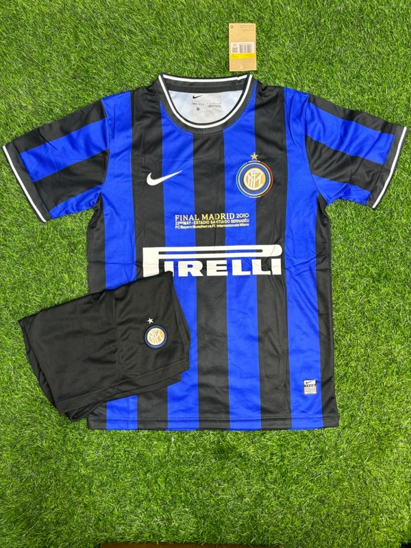 Retro Inter Milan 2009/10 Home Kit Fan Edition With Short - L