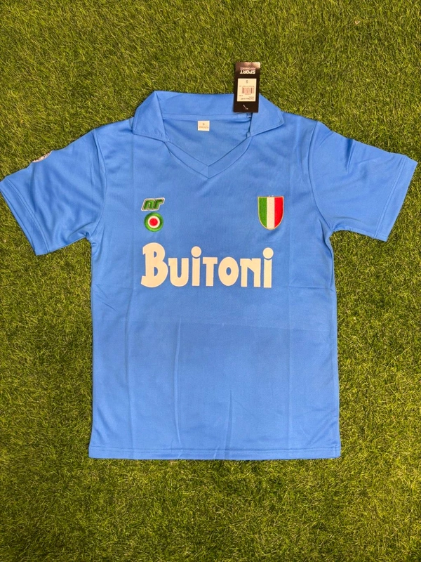 Retro Napoli Home 1987-88 Season Maradona Kit - S