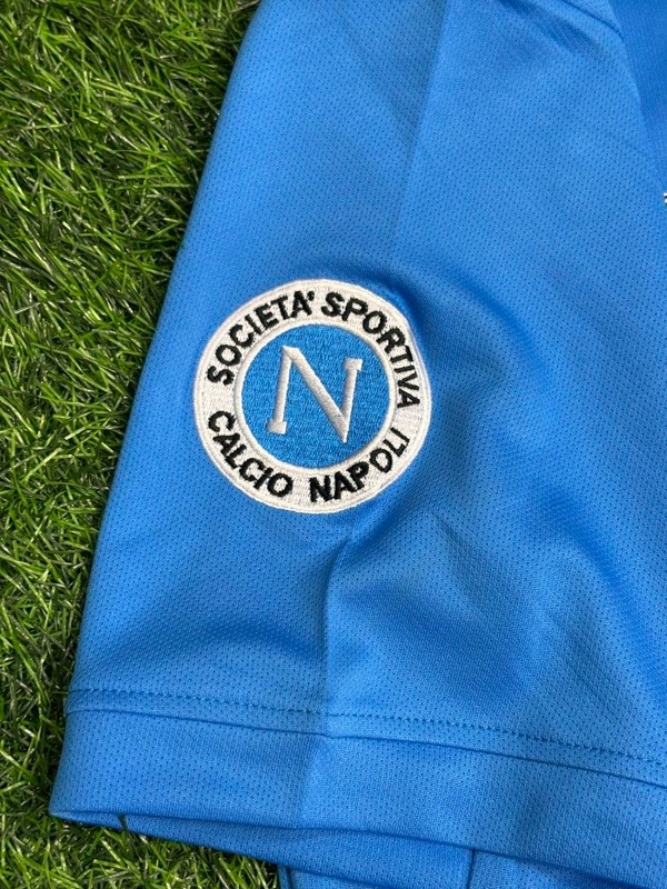 Retro Napoli Home 1987-88 Season Maradona Kit - XL