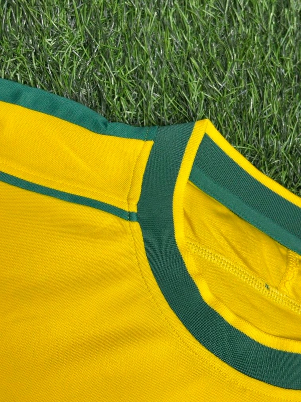 Retro Brazil 1998 World Cup Jersey Half Sleeve - S