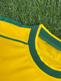 Retro Brazil 1998 World Cup Jersey Half Sleeve - L