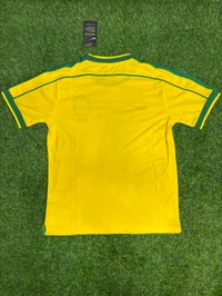 Retro Brazil 1998 World Cup Jersey Half Sleeve - L