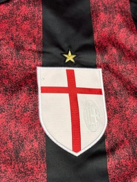 Retro AC Milan 2015-16 Home Kit Half Sleeve - L