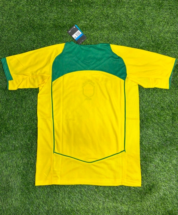 Brazil Home 2004 Copa America Champions Retro Jersey - S