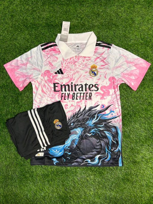 Madrid 25/26 Pink Dragon Kit Fan Edition With Short - L