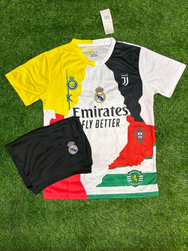 Cristiano Ronaldo Tribute Combo Jersey Fan Edition With Short - M