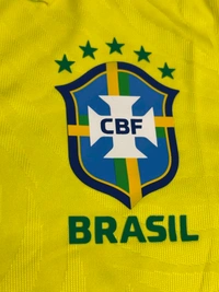 Brazil Home Yellow Colour Polo Jersey Player Edition - S