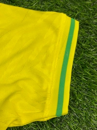 Brazil Home Yellow Colour Polo Jersey Player Edition - S