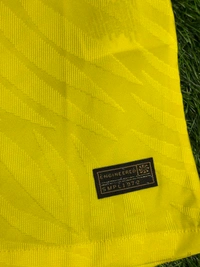 Brazil Home Yellow Colour Polo Jersey Player Edition - M