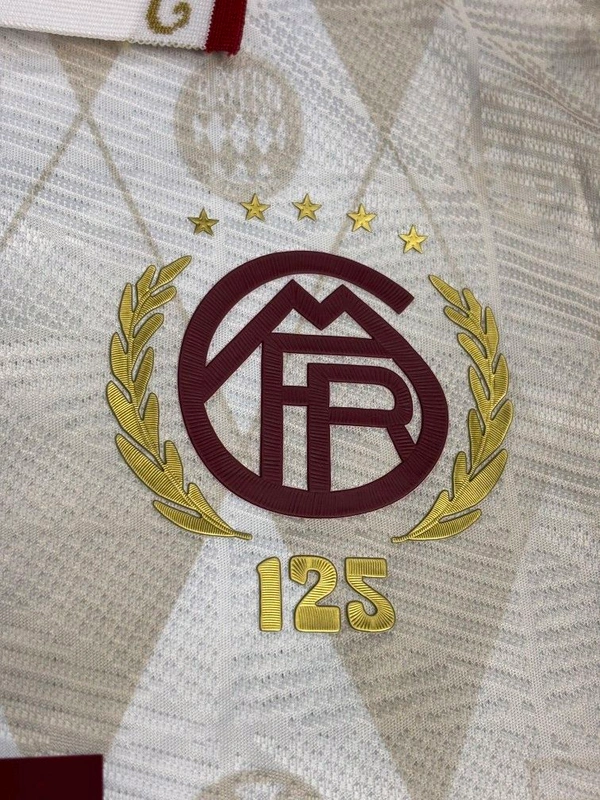 Bayern Munich 125th Aniversary White Polo Jersey Player Edition - XL