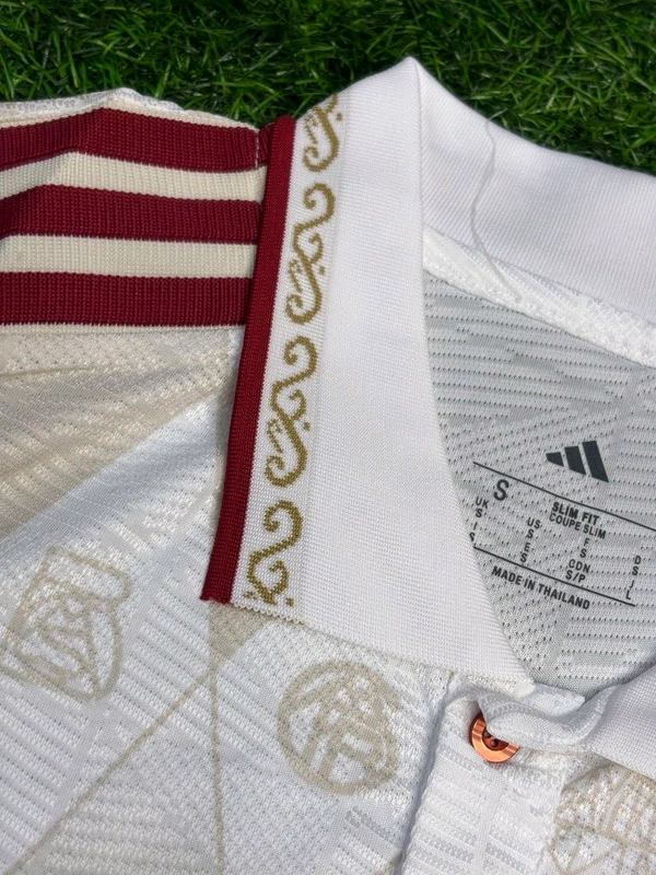 Bayern Munich 125th Aniversary White Polo Jersey Player Edition - XXL