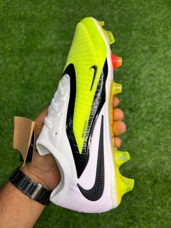 Phantom 6 Luna III Elite White Green Low-top FG With Lace - 10