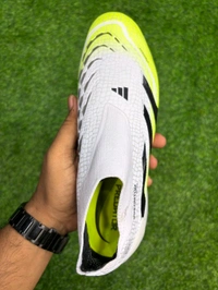 Predator Elite White And Green Low-top FG Without Lace - 10.5