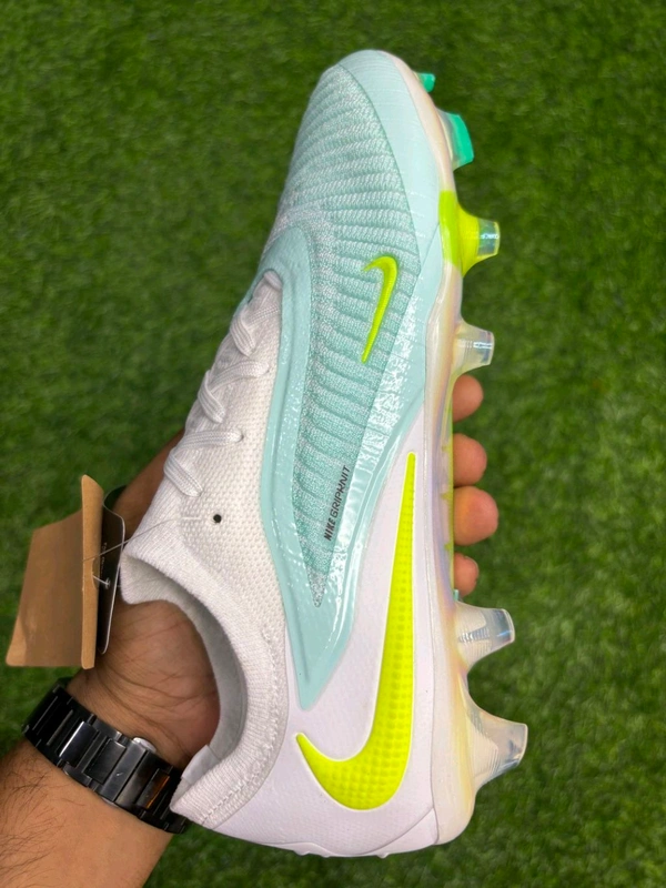 Phantom 6 Luna III Elite White Sky-blue Low-top FG With Lace - 6