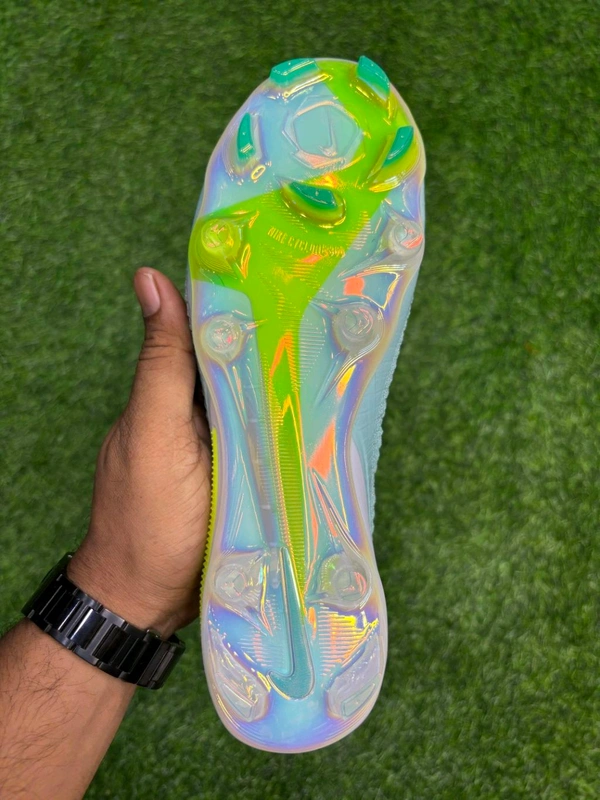 Phantom 6 Luna III Elite White Sky-blue Low-top FG With Lace - 7