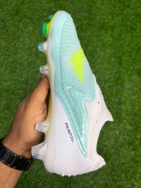 Phantom 6 Luna III Elite White Sky-blue Low-top FG With Lace - 7.5