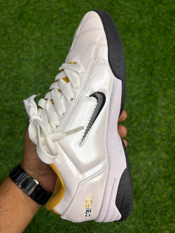 Total 90 III Futsal 5 White And Gold Colour With Lace - 7.5