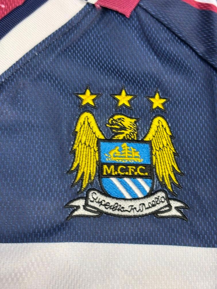 Retro Manchester City 1997/98 Away Kit Half Sleeve