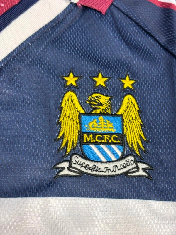 Retro Manchester City 1997/98 Away Kit Half Sleeve - M