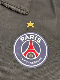 PSG Black Colour Polo Shirt With Zipper - S