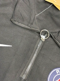 PSG Black Colour Polo Shirt With Zipper - M