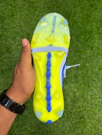 Predator Foldover Elite Green Blue Colour FG With Lace - 7.5