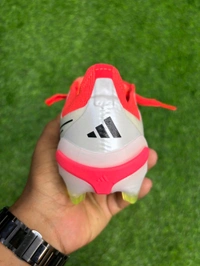 Predator Foldover Elite Red And White Colour FG With Lace - 7.5