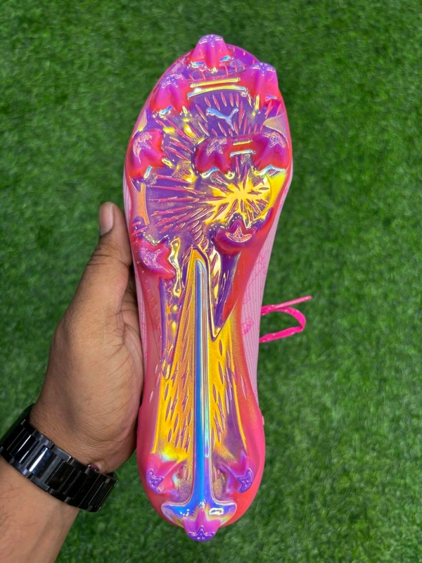 Ultra Ultimate Baby Pink Colour FG Low-top With Lace - 6