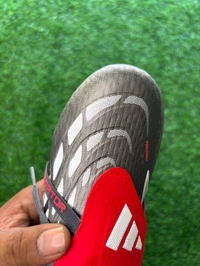 Predator Elite Foldover FG Grey Colour With lace - 7.5