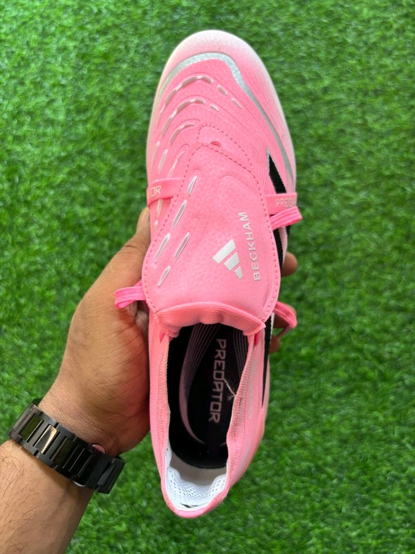 Predator Elite Foldover Baby Pink Colour FG BECKHAM Edition - 8