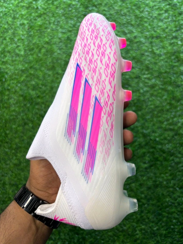 F50 Elite White And Pink Colour FG Without Lace - 8