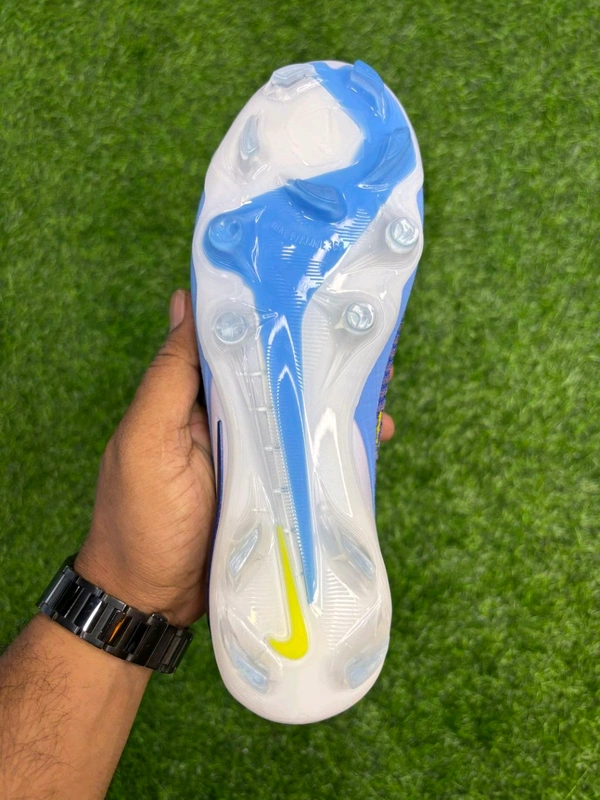 Phantom 6 Luna III Elite White And Blue Low-top FG With Lace - 7