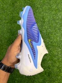 Phantom 6 Luna III Elite White And Blue Low-top FG With Lace - 7.5