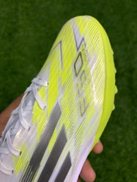 F50 Elite White And Light Green Colour AG/Turf With Lace - 7.5