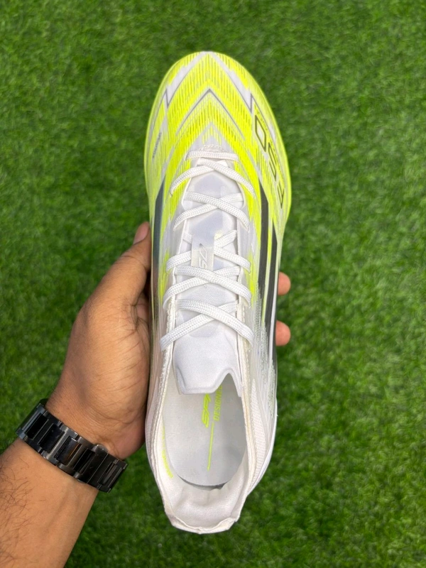 F50 Elite White And Light Green Colour AG/Turf With Lace - 9