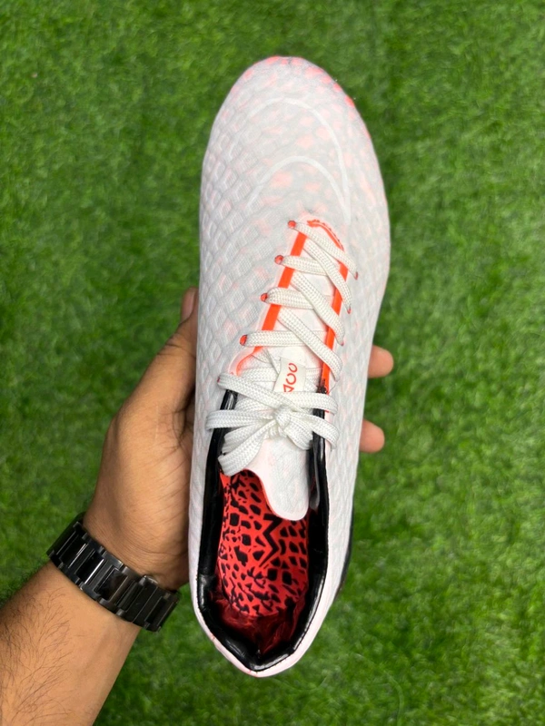 Hypervenom Phantom 3 White Orange Low-top FG With Lace(Colour Changing) - 6