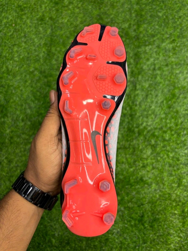 Hypervenom Phantom 3 White Orange Low-top FG With Lace(Colour Changing) - 6