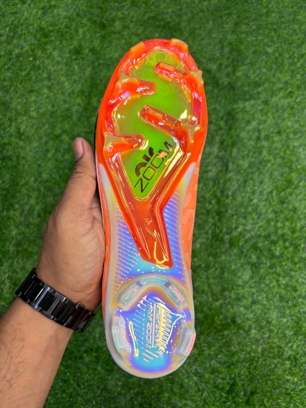 Mercurial Superfly 9 Orange High-top FG With Lace