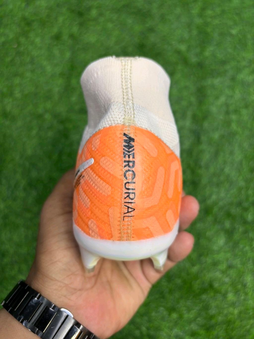 Mercurial Superfly 9 Orange High-top FG With Lace