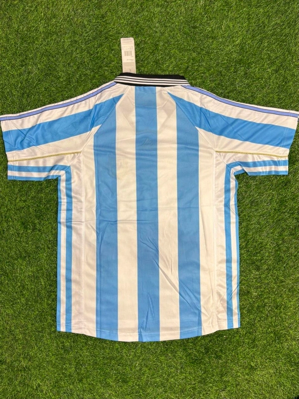 Retro Argentina 1998 World Cup Home Kit Half Sleeve - S