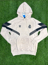 Madrid 2025 Cream And Grey Colour Traning Suit Set - S