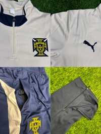 Portugal National Team Off White Blue Colour Training Suit - XL