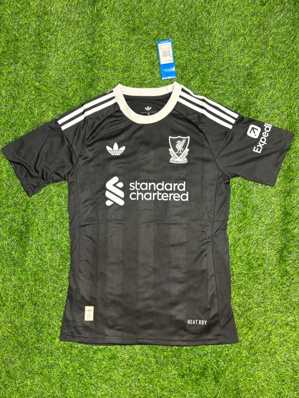 Liverpool FC 25/26 Black Colour Goalkeeper Kit Player Edition - XXL